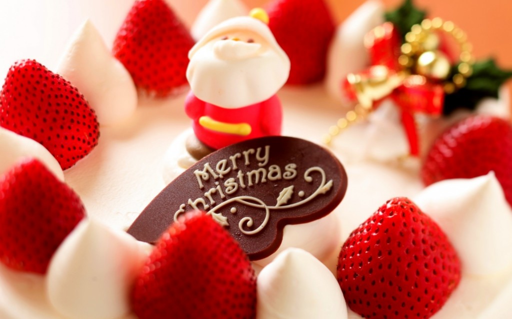 Happy Christmas Celebration Cake With Santa - HD Pictures