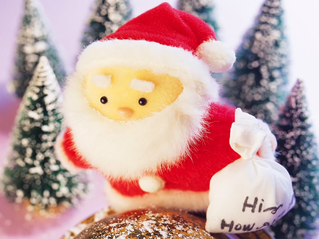 Merry Christmas Cute Santa Claus HD wallpaper