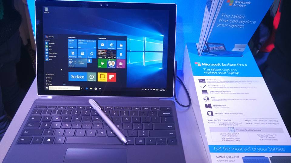 Microsoft India today announced the launch of its most awaited tablet, Surface Pro 4 in India
