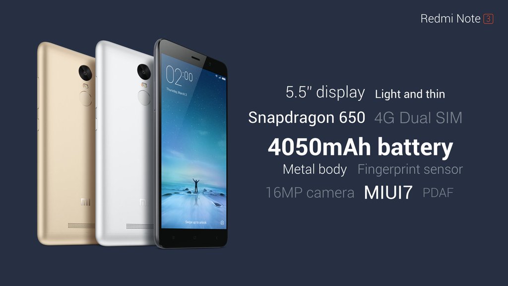 Red mi Note 3 Specifications & Pics