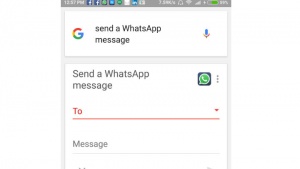 Use Google Now to send WhatsApp messages