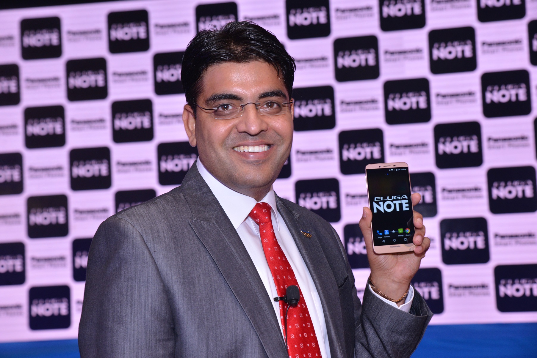 Mr. Pankaj Rana, Business Head – Mobility Division, Panasonic India launches new Eluga Note