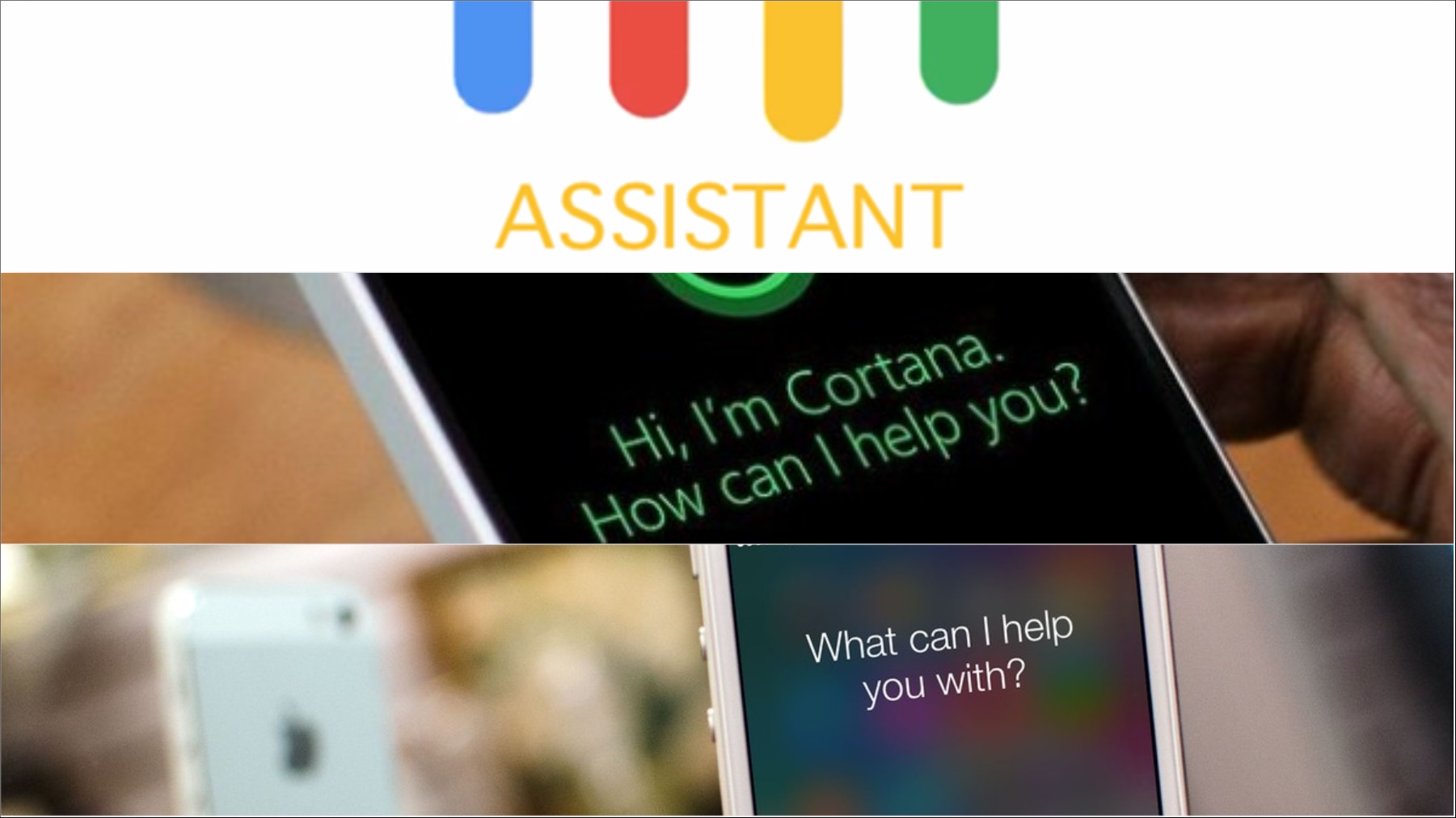  Google Assistant vs. Microsoft Cortana vs. Apple Siri? Which is the Best AI Based Personal/ Virtual Assistant?
