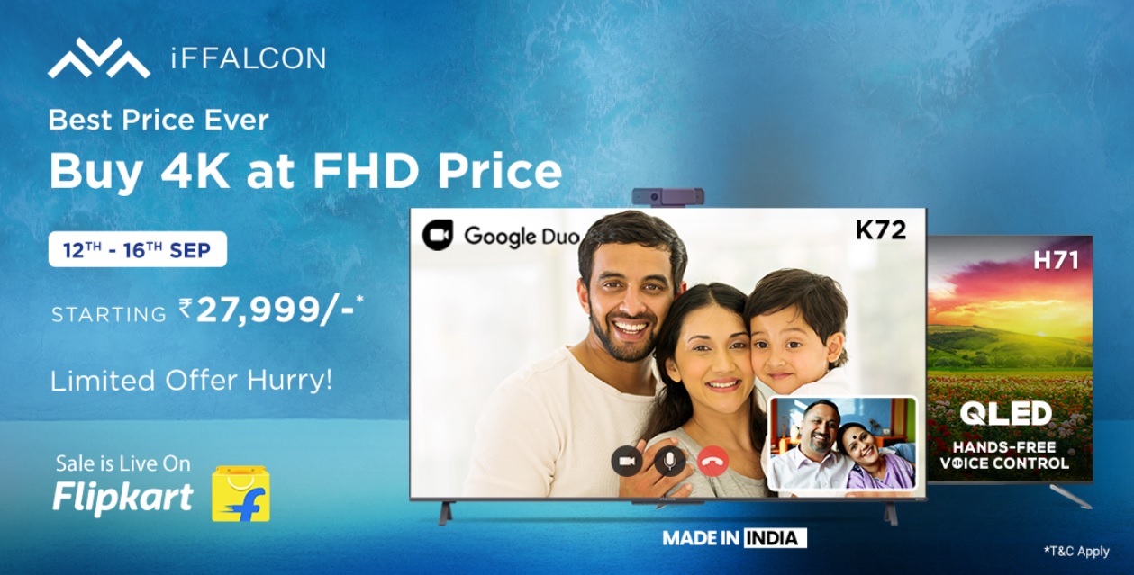 IFFALCON Sale On Flipkart: Purchase 4K QLED, UHD, And Android TV At Unbelievable Prices